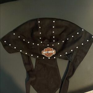 Harley-Davidson Black Bandana with Silver Accents